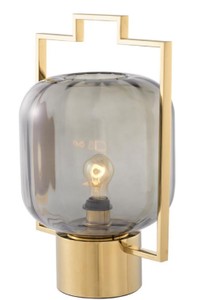 Casa Padrino Luxury Table Lamp Gold / Gray 32 x H. 48.5 cm - Hotel & Restaurant Table Lamp