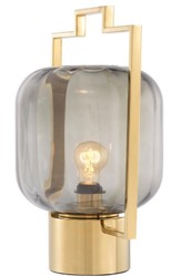 Casa Padrino lampe de table de luxe or / gris 32 x H. 48,5 cm - Lampe de Table pour Hôtel et Restaurant