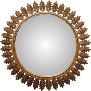Specchio da parete barocco Casa Padrino rotondo in oro antico diametro 93 cm - aspetto antico Specchio da parete barocco Casa Padrino rotondo in oro antico diametro 93 cm - aspetto antico