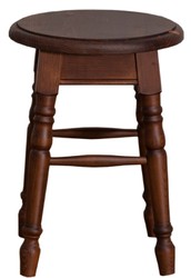 Casa Padrino country style stool brown 35 x 35 x H. 45 cm - Solid Wood Stool in Country Style