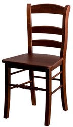 Casa Padrino silla de comedor de estilo campestre marrón 46 x 41 x H. 91 cm - Silla de Cocina de Madera Maciza en Estilo Campestre 