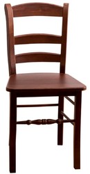 Casa Padrino silla de comedor de estilo campestre marrón 46 x 41 x H. 91 cm - Silla de Cocina de Madera Maciza en Estilo Campestre 