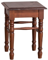 Casa Padrino tabouret de style campagnard marron 35 x 35 x H. 45 cm - Mobilier de Style Campagnard