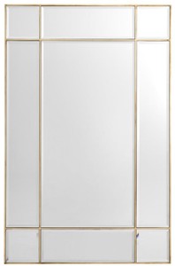 Casa Padrino specchio / specchio da parete ottone vintage 90 x 3 x H. 140 cm - Arredamento di Lusso