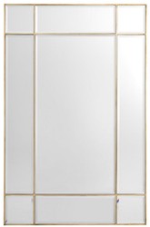 Casa Padrino specchio / specchio da parete ottone vintage 90 x 3 x H. 140 cm - Arredamento di Lusso