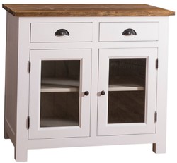casa padrino landhausstil massivholz kiefernholz schrank küchenschrank unterschrank mit 2 türen und 2 schubladen küchenmöbel