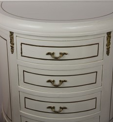 Comò barocco Casa Padrino Nero / Oro Larghezza 68 cm - Mobili in stile antico