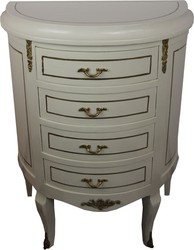Comò barocco Casa Padrino Nero / Oro Larghezza 68 cm - Mobili in stile antico