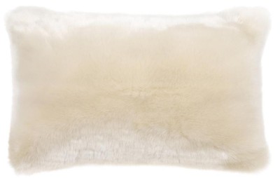 Casa Padrino luxury faux fur cushion white 60 x 40 cm - Living Room Decoration Accessories