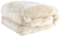 Casa Padrino luxury bedspread / blanket white 170 x 145 cm - Faux Fur Blanket