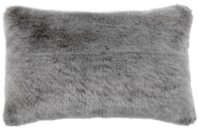 Casa Padrino luxury faux fur cushion dark gray 60 x 40 cm - Living Room Decoration Accessories