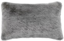 Casa Padrino luxury faux fur cushion dark gray 60 x 40 cm - Living Room Decoration Accessories