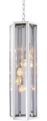 Casa Padrino lustre de luxe argent / gris 23 x 23 x H. 77 cm - Meubles pour Hôtels et Restaurants