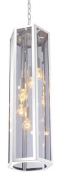 Casa Padrino lustre de luxe argent / gris 23 x 23 x H. 77 cm - Meubles pour Hôtels et Restaurants