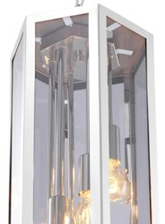 Casa Padrino lustre de luxe argent / gris 23 x 23 x H. 77 cm - Meubles pour Hôtels et Restaurants