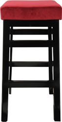 Casa Padrino Luxury Tabouret Bordeaux / Noir - Mobilier d'Hôtel de Luxe - Fabriqué en France - Meuble pour Restaurant d'Hôtel - Collection Luxury Casa Padrino Luxury Tabouret Bordeaux / Noir - Mobilier d'Hôtel de Luxe - Fabriqué en France - Meuble pour Restaurant d'Hôtel - Collection Luxury
