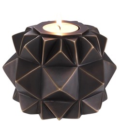 Casa Padrino luxury brass tealight holder bronze Ø 13 x H. 9 cm - Deco Accessories