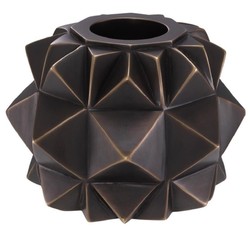 Casa Padrino luxury brass tealight holder bronze Ø 13 x H. 9 cm - Deco Accessories