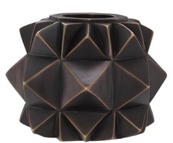 Casa Padrino luxury brass tealight holder bronze Ø 13 x H. 9 cm - Deco Accessories