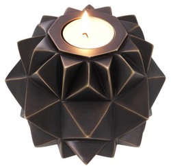 Casa Padrino luxury brass tealight holder bronze Ø 13 x H. 9 cm - Deco Accessories