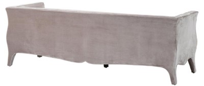 Casa Padrino Wohnzimmer Sofa Grau 225 x 79 x H. 75 cm - Luxus Samtsofa