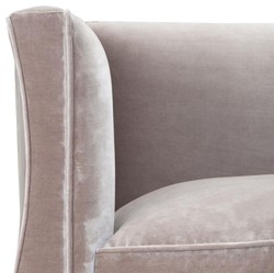 Casa Padrino fauteuil de salon en velours de luxe gris 100 x 79 x H. 75 cm - Meubles de Salon