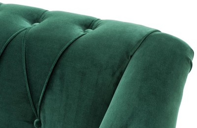 Casa Padrino Luxus Chesterfield Wohnzimmer Sofa Grün / Braun / Gold 230 x 90 x H. 81,5 cm - Luxus Qualität