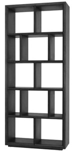 Casa Padrino cabinet mensola / armadio del soggiorno di lusso nero 100 x 40 x H. 230 cm - Mobili per Soggiorno