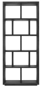 Casa Padrino Luxus Regalschrank / Wohnzimmerschrank Schwarz 100 x 40 x H. 230 cm - Wohnzimmermöbel