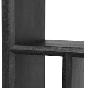 Casa Padrino Luxus Regalschrank / Wohnzimmerschrank Schwarz 100 x 40 x H. 230 cm - Wohnzimmermöbel