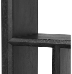 Casa Padrino cabinet mensola / armadio del soggiorno di lusso nero 100 x 40 x H. 230 cm - Mobili per Soggiorno