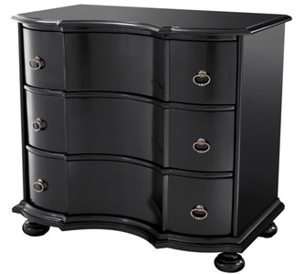 casa padrino luxus designer massivholz kommode schrank mit 3 schubladen wohnzimmer schlafzimmer hotel möbel