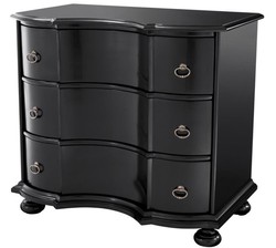 casa padrino luxus designer massivholz kommode schrank mit 3 schubladen wohnzimmer schlafzimmer hotel möbel