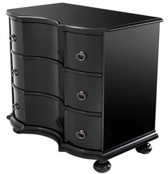 casa padrino luxus designer massivholz kommode schrank mit 3 schubladen wohnzimmer schlafzimmer hotel möbel