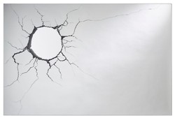 Casa Padrino espejo de pared del salón de lujo 120 x H. 80 cm - Espejo de Diseñador con Orificio