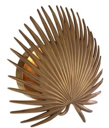 Casa Padrino lampada da parete di design ottone vintage 34 x 14,5 x H. 32 cm - Lampada da Parete Hotel e Ristorante