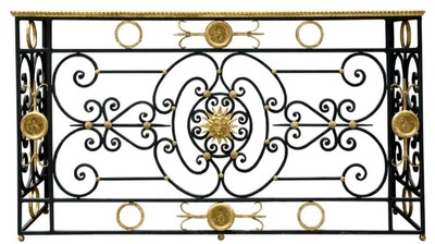 casa padrino luxus barock antik stil massivholz konsole konsolentisch tisch mit metallgestell wohnzimmer hotel büro möbel 