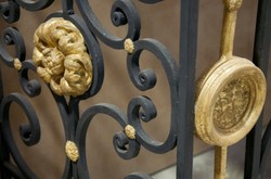 Casa Padrino Luxury Baroque Console White / Black / Antique Gold 172 x 51 x H. 95 cm - Baroque Furniture