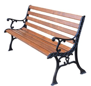 Casa Padrino Art Nouveau Garden Bench with Armrests Brown / Black 150 x 40 x H. 78 cm - Park Bench - Bench - Garden Furniture