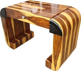 Casa Padrino Art Deco Sekretär Hellbraun / Braun 120 x 61 x H82.5 cm mit Schublade - Designer Schreibtisch