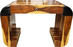 Casa Padrino Segretario Art Deco Marrone Chiaro / Marrone 120 x 61 x H82.5 cm con cassetto - scrivania di design Casa Padrino Segretario Art Deco Marrone Chiaro / Marrone 120 x 61 x H82.5 cm con cassetto - scrivania di design
