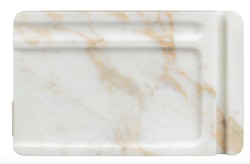 Casa Padrino Luxury Marble telefono, penna e blocco note vassoio bianco - collezione di lusso