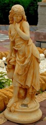 casa padrino luxus barock jugendstil garten terassen balkon hotel restaurant kunststein beton figur skulptur statue steinfigur gartenfigur dekofigur venus mit muschel deko accessoires 