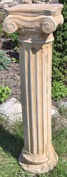 Casa Padrino Baroque Column / Garden Column Beige 24 x 24 x H. 90 cm - Garden Decor Accessories