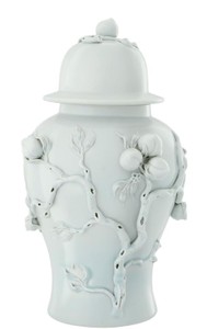 Casa Padrino luxury porcelain vase / jar with lid light mint Ø 30 x H. 47 cm - Hotel & Restaurant Decoration Accessories