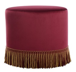 Casa Padrino Luxus Hotel Hocker Vintage Style 50er 60er Jahre Hotelmöbel Luxusmöbel Luxushocker Stool Ottoman Furniture Interior Luxury