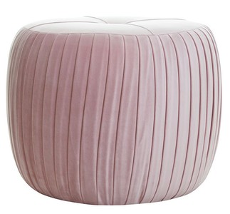 Casa Padrino Luxus Hotel Hocker Luxus Qualität Sitzhocker Fernsehhocker Lounge Hocker Sitzhocker Rundhocker Vintage Neo Classic Stool Ottomann Pouf Puff Furniture Interior Luxury