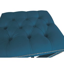Casa Padrino Luxus Kreuz Sitz Hocker Chesterfield Hotel Möbel Luxury Furniture Stool Ottoman Interior Design Hotel Einrichtung Supplier