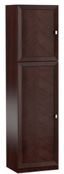 Casa Padrino Penderie Brun Foncé / Argent 70,4 x 44,2 x H. 225,6 cm - Armoire de Chambre à Coucher à 2 Portes - Mobilier de Chambre