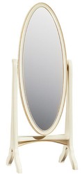 Casa Padrino Miroir Debout Baroque de Luxe Crème / Or 65 x 46 x H. 175 cm - Accessoires de Décoration de Chambre à Coucher